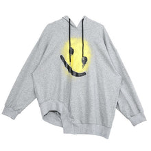 Load image into Gallery viewer, LANMREM can ship Tide 2020 spring fashion new Printing Pullover Sweatshirt for women Personality Irregular oversize tops YH866