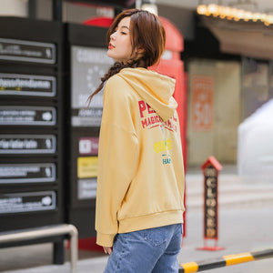 INMAN 2020 Spring New Arrival Solid Color Drawstring Hoodies Off Shoulder Casual Fashion Sweatshirt