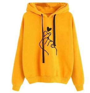 SIL2397 Long Sleeve Spring Autumn a001 Winter Striped Women Sweatshirt And Hoody Ladies Hooded Love Printed Casual