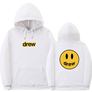 Fashion Hoodie Women Justin Bieber The Drew House Smile Face Print hoody ladies Streetwear Hoodies Sweatshirts Hip Hop Pullover