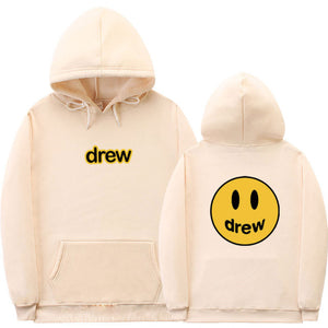 Fashion Hoodie Women Justin Bieber The Drew House Smile Face Print hoody ladies Streetwear Hoodies Sweatshirts Hip Hop Pullover